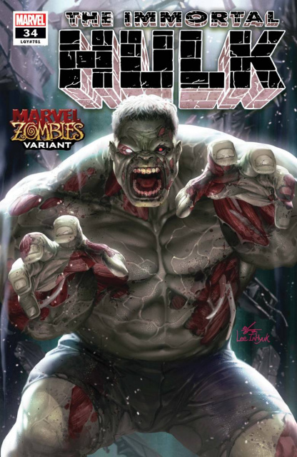 The Immortal Hulk #34 (Inhyuk Lee Marvel Zombies Cover)