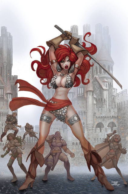 Red Sonja: Death and the Devil #4 (25 Copy Moritat Cover)