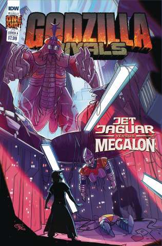 Godzilla Rivals: Jet Jaguar vs. Megalon #1 (Huang Cover)