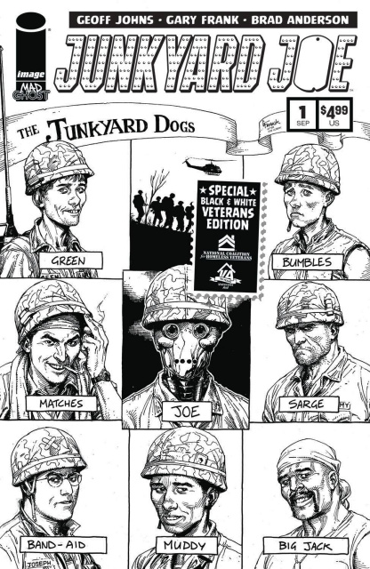 Junkyard Joe #1 (B&W Veterans Frank Cover)