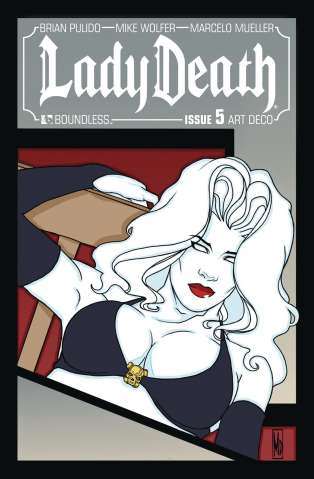Lady Death #5 (Art Deco Variant Cover)