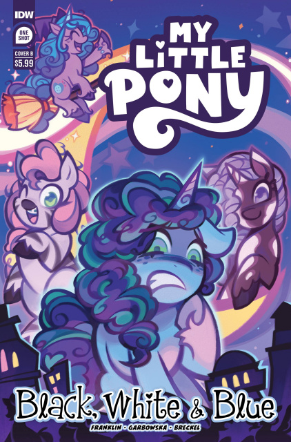 My Little Pony: Black, White, & Blue #1 (Hall Cover)