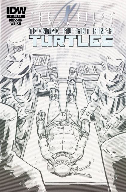 The X-Files Conspiracy: Teenage Mutant Ninja Turtles #1 (Subscription Cover)