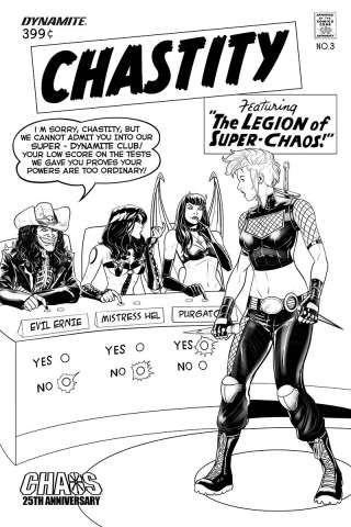 Chastity #3 (10 Copy Maine B&W Cover)