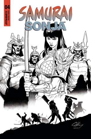 Samurai Sonja #4 (7 Copy Henry B&W Cover)