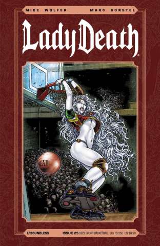 Lady Death #25 (Sexy Sport Basketball Cover)