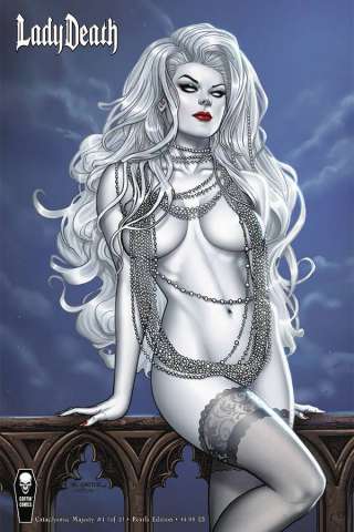 Lady Death: Cataclysmic Majesty #1 (Ortiz Pearls Cover)