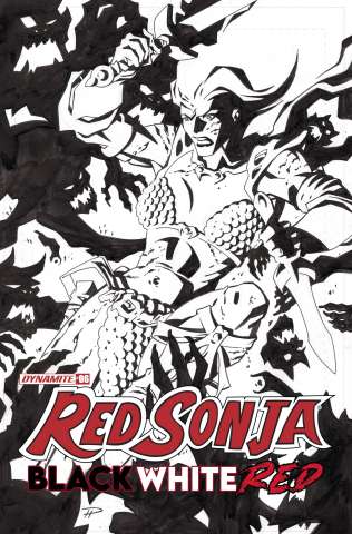 Red Sonja: Black, White, Red #7 (Copy Hester B&W Cover)