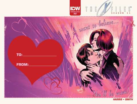 The X-Files, Season 11 #7 (Valentine's Day Card Cover)