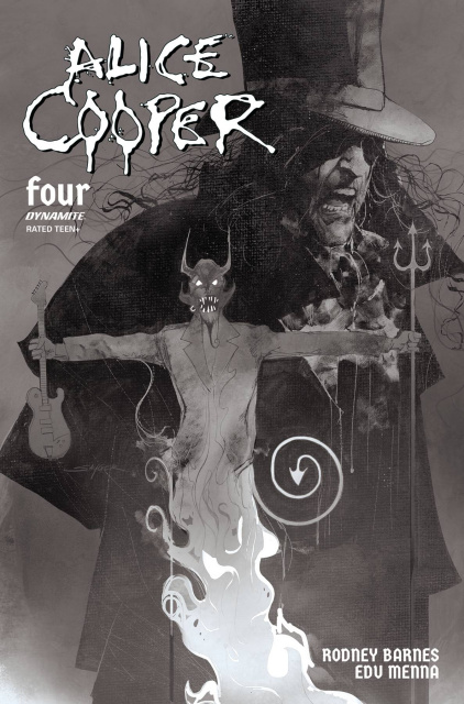 Alice Cooper #4 (5 Copy Sayger B&W Cover)