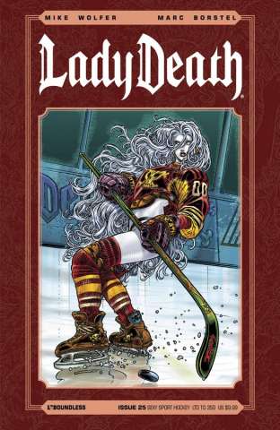 Lady Death #25 (Sexy Sport Hockey Cover)
