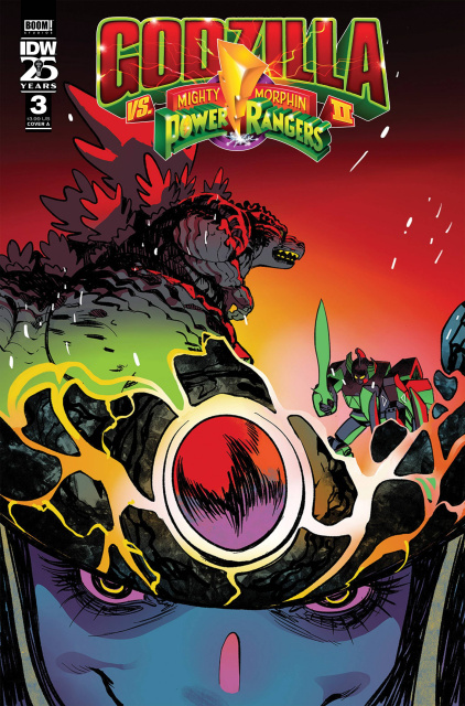 Godzilla vs. Mighty Morphin Power Rangers II #3 (Rivas Cover)