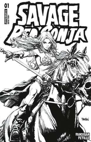 Savage Red Sonja #1 (Panosian Line Art Cover)