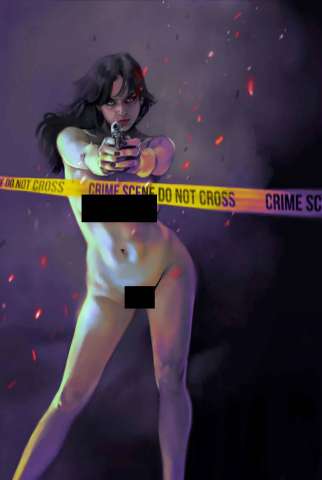 Gun Honey: Blood for Blood #4 (Caranfa Nude Bagged Cover)