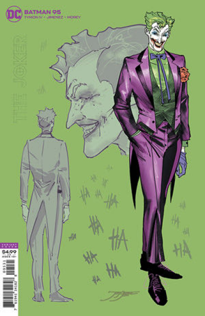 Batman #95 (1:25 Jorge Jimenez Joker Card Stock Cover)