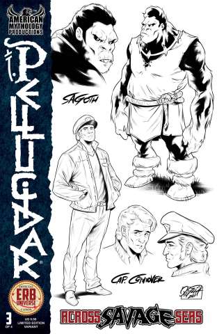 Pellucidar: Across Savage Seas #3 (Character Design Cover)
