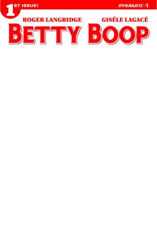 Betty Boop #1 (Blank Authentix Cover)