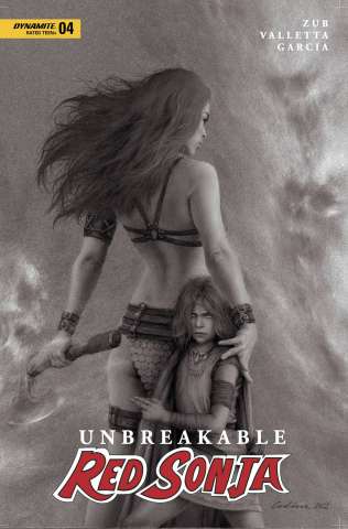 Unbreakable Red Sonja #4 (7 Copy Celina B&W Cover)
