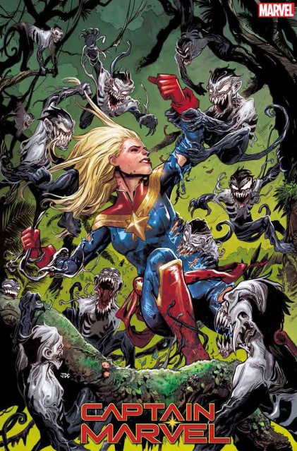 Captain Marvel #13 (Cassara Venom Island Cover)