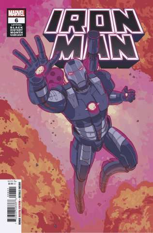 Iron Man #6 (Souza War Machine Black History Month Cover)