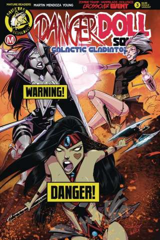 Danger Doll Squad: Galactic Gladiators #3 (Celor Risque Cover)
