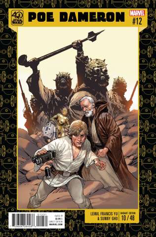 Star Wars: Poe Dameron #12 (Yu Star Wars 40th Anniversary Cover)