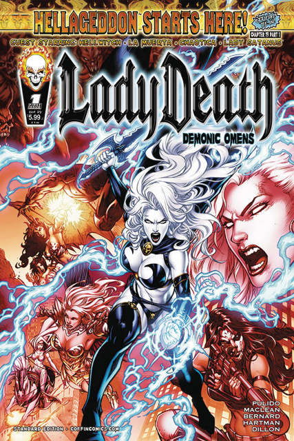 Lady Death: Demonic Omens #1 (Bernard Standard Cover)