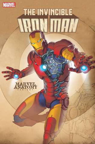 The Invincible Iron Man #3 (Lobe Marvel Anatomy Cover)