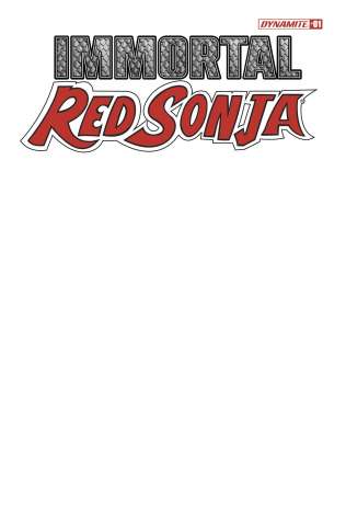 Immortal Red Sonja #1 (Blank Authentix Cover)