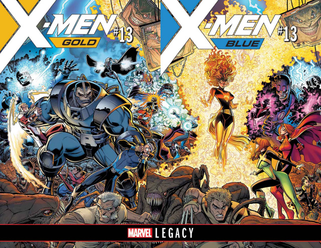 X-Men: Blue #13 (Adams B&W Connecting Cover)