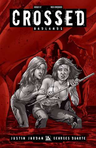 Crossed: Badlands #57 (Red Crossed Cover)