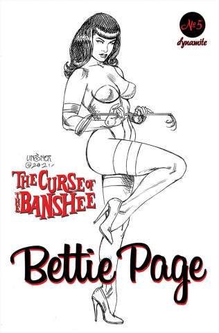 Bettie Page and The Curse of the Banshee #5 (25 Copy Line Art Cover)