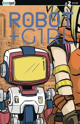 Robot + Girl #2 (Mike White Cover)