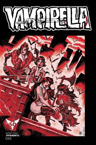 Vampirella #25 (Bonus TMNT Homage Haeser Cover)