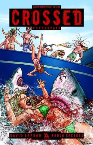 Crossed: Psychopath #5 (Shark Attack Cover)