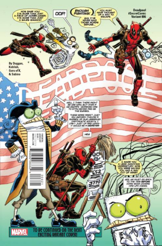 Deadpool #6 (Koblish Secret Comic Cover)