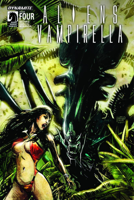 Aliens / Vampirella #4 (Hardman Cover)
