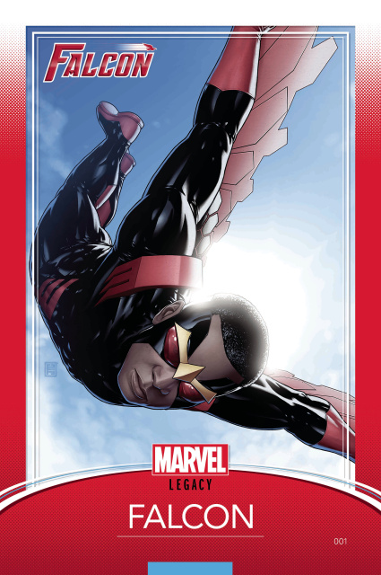 The Falcon #1 (Christopher Trading Card Cover)