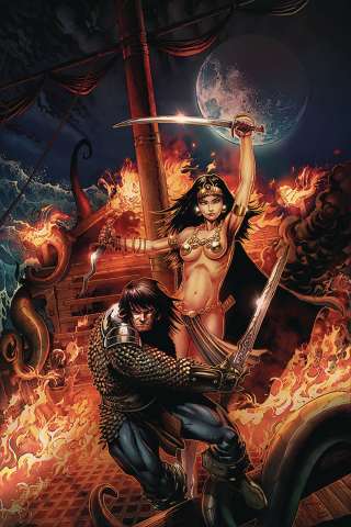 The Cimmerian: Queen of the Black Coast #1 (Jason Metcalf Cover)