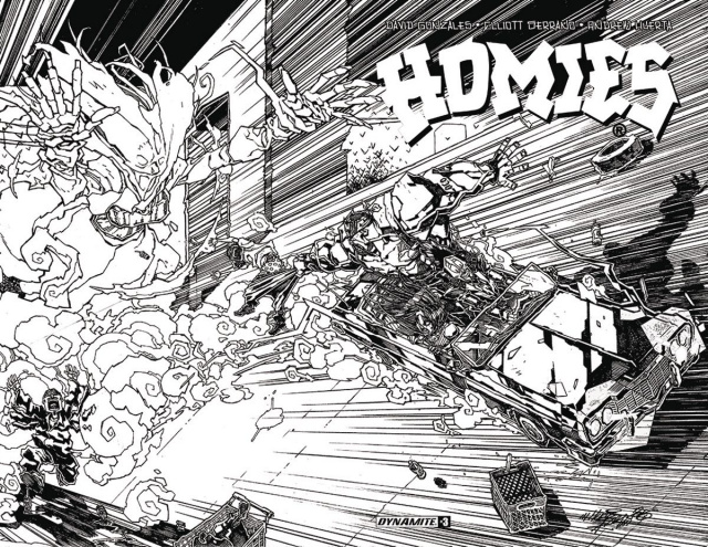 Homies #3 (15 Copy Huerta B&W Cover)