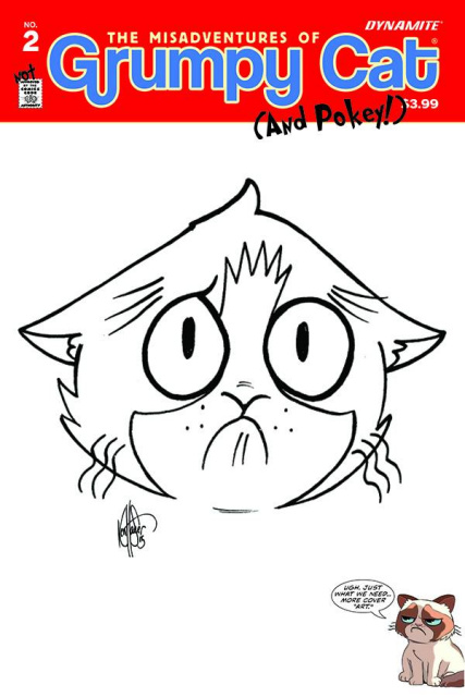 Grumpy Cat (and Pokey!) #2 (Haeser Hand Drawn Sketch Cover)