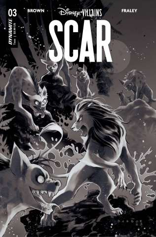 Disney Villains: Scar #3 (15 Copy Darboe B&W Cover)