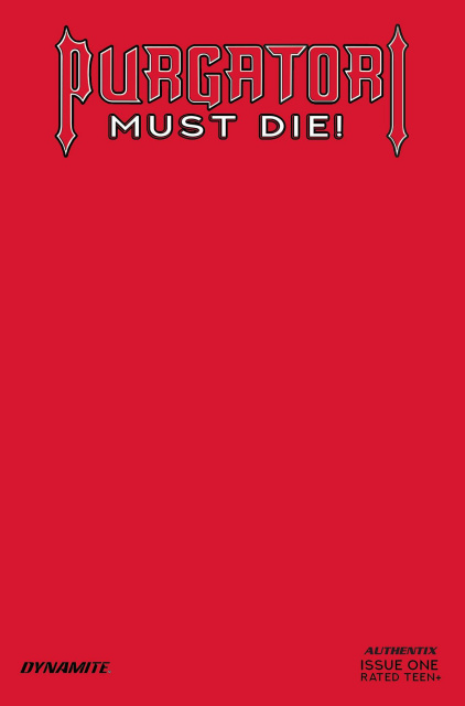 Purgatori Must Die! #1 (Red Blank Authentix Cover)