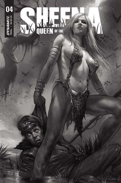 Sheena: Queen of the Jungle #4 (25 Copy Parrillo B&W Cover)