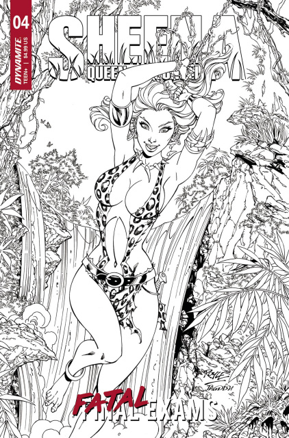 Sheena: Queen of the Jungle #4 (10 Copy Royle Line Art Cover)