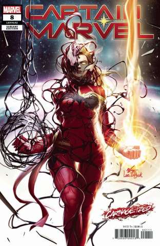 Captain Marvel #8 (Inhyuk Lee Carnage-ized Cover)