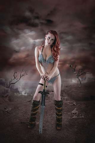 Red Sonja: Birth of the She-Devil #1 (Signed Cosplay Virgin Cover)