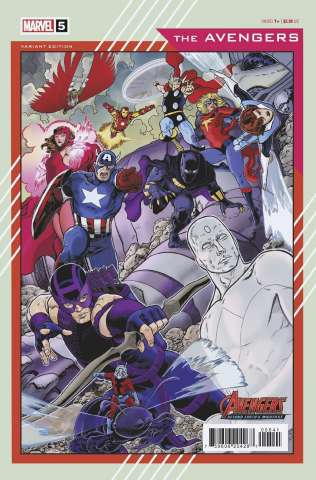 Avengers #5 (Aaron Kuder Avengers 60th Anniversary Cover)