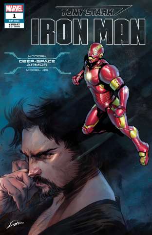 Tony Stark: Iron Man #1 (Guardians Space Armor Cover)