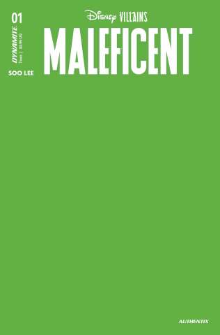 Disney Villains: Maleficent #1 (Green Blank Authentix Cover)